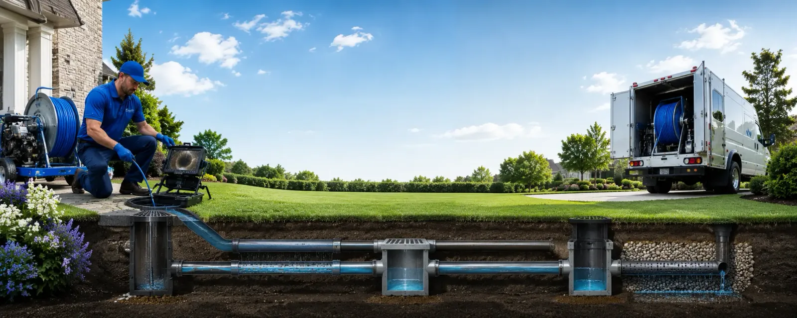 Outdoor drain cleaning information for South Newfane, VT